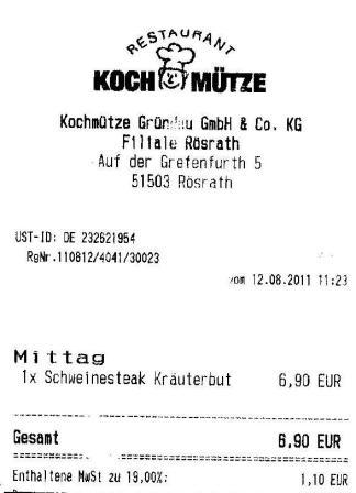 whsh Hffner Kochmtze Restaurant